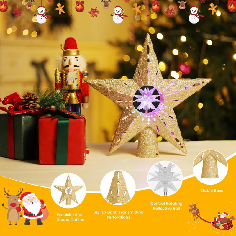 Xmas tree star light top
